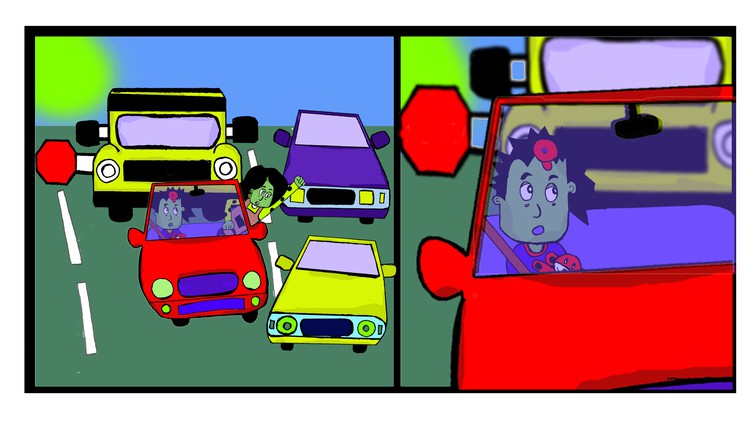 Read more about the article Cartoon Drawing Course : Angry Mom Driving in Traffic
