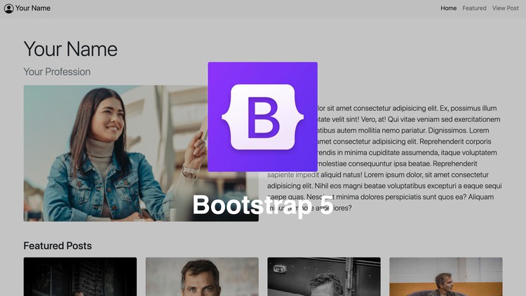 Read more about the article Bootstrap 5: Create a template of three pages