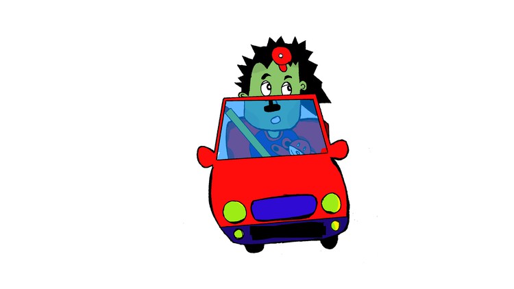 Read more about the article Simple Cartoon Drawing  Course :  a Kid driving a Car