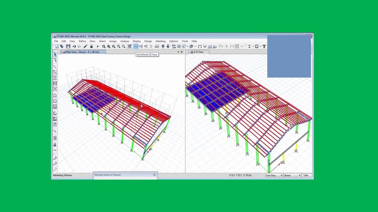 Read more about the article CSI ETABSV19 steel structure analysis and design