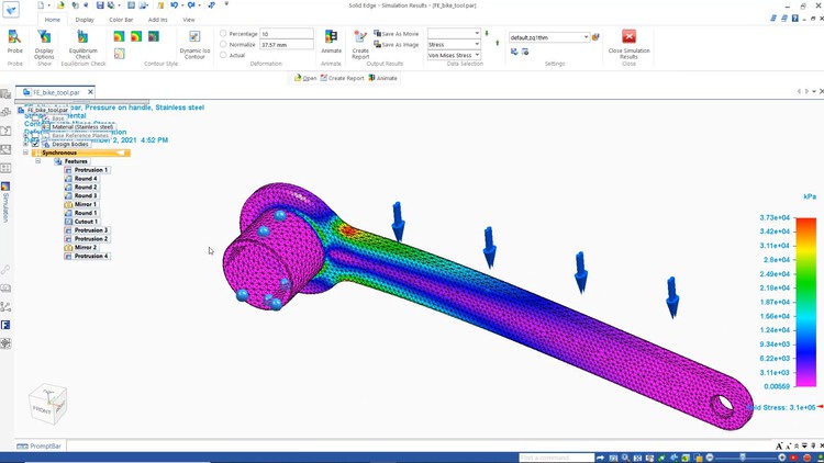 Read more about the article Solid Edge Simulation – Finite Element Analysis