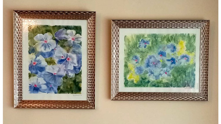 Read more about the article Paint it LARGE Blue Geraniums in watercolor Beginners course