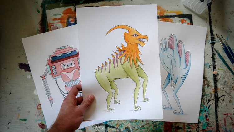 Read more about the article Learn to Draw Illustrated Creatures From Simple Shapes
