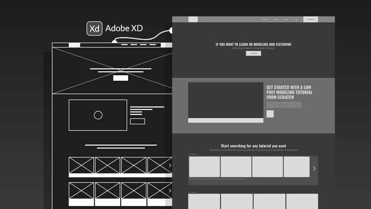 Read more about the article Interactive Website's Landing Page Design – Adobe XD