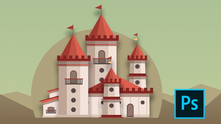 Read more about the article Design a 2d Game Castle in Photoshop.
