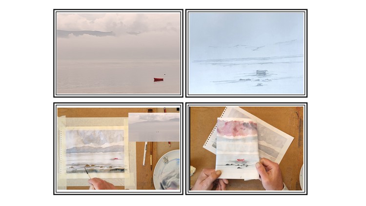 Read more about the article How to plan,prep and sketch for watercolor painting Red Boat