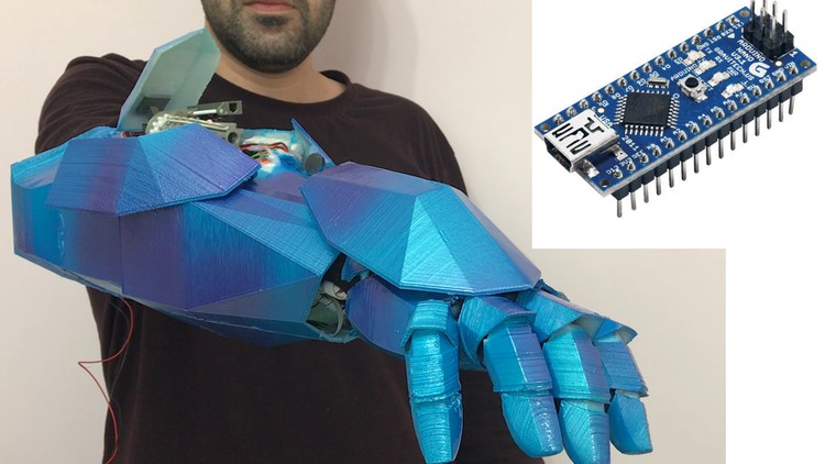 Arduino build your own Bionic Arm with voice recognition