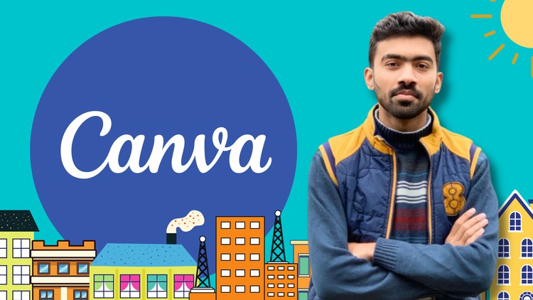 Learn Canva & Canva Pro – Easiest Graphic Design Course 2023