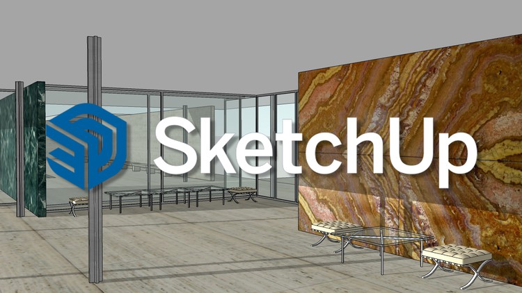 Read more about the article Learn Sketchup with the Barcelona Pavillion