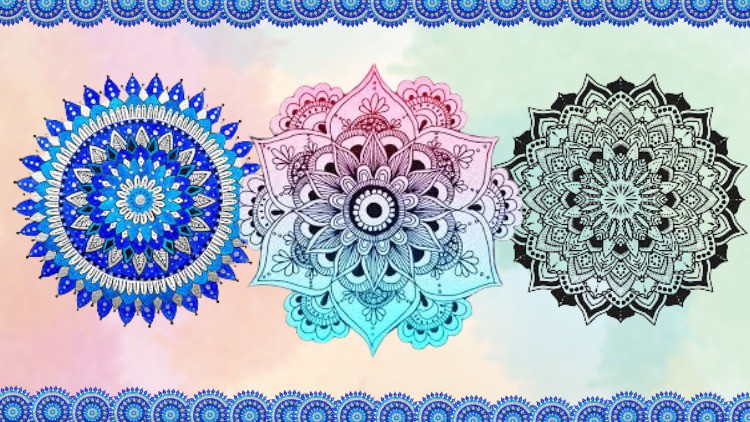 Read more about the article Learn how to draw mandala art with a black pen for beginners