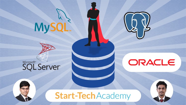 4-in-1 bundle: MySQL, PostgreSQL, Microsoft SQL & Oracle SQL