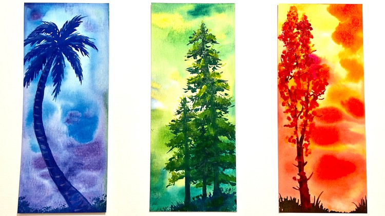 Read more about the article Watercolor trilogy of trees