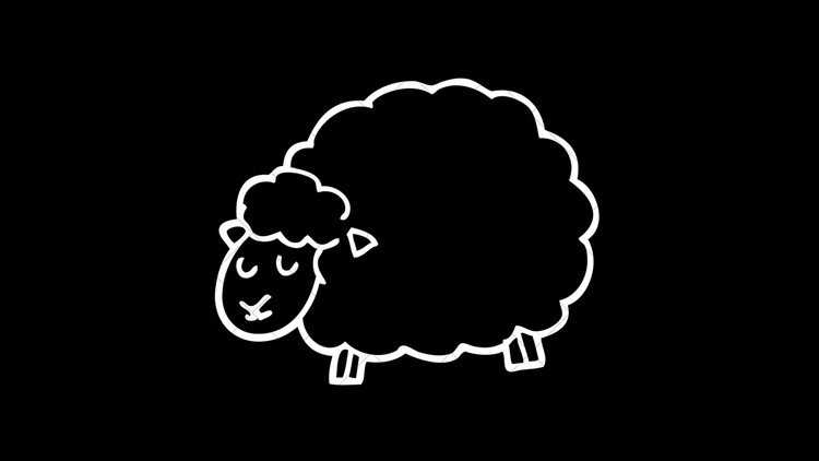 Learn how to draw a cute sheep