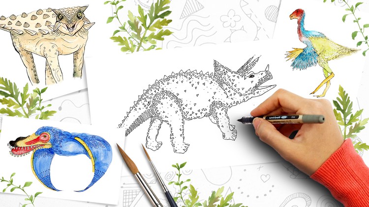 Read more about the article Doodle Art: Complete Dino Sketchbook