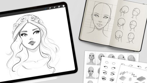Read more about the article Character Drawing: Create Female Portraits in Procreate