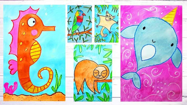 Read more about the article Drawing & Painting EASY & CUTE Cartoon Animals for Beginners