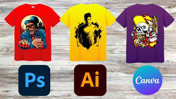 Read more about the article Learn T-Shirt Design with Photoshop Illustrator and Canva