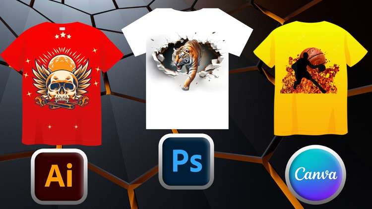 T-Shirt Design Bootcamp: Photoshop, Illustrator & Canva