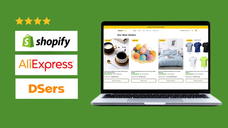 Live Shopify Dropshipping Store With AliExpress & DSERs