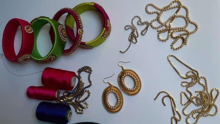 Read more about the article Silk thread bangles and earrings course