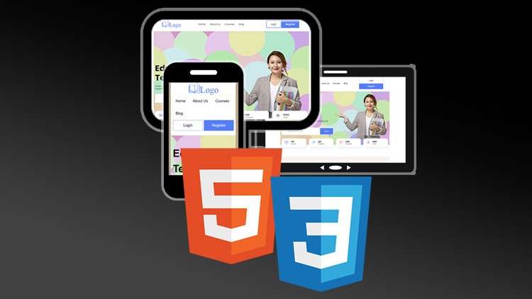 Make a Web Template Responsive Using HTML5 & CSS3