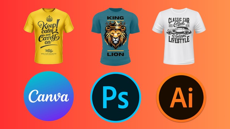 Read more about the article T-Shirt Design Mastery: Illustrator, Photoshop and Canva