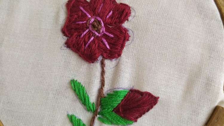 Read more about the article How to make flower embroidery design/bird embroidery