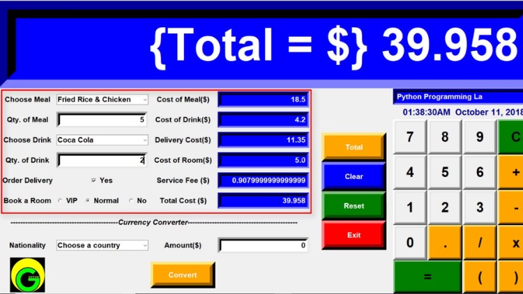 Read more about the article Build Hotel Management Billing System with Python3 & Tkinter