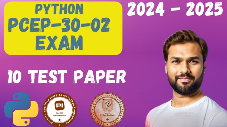 5x PCEP-30-02 Python Certification Practice Test 2024 – 2025