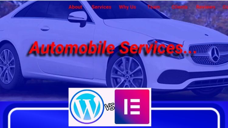 WordPress & Elementor | Build An Automobile Service Website