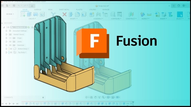 Fusion 360 course for Beginner, 3D Printable Soapbox Design