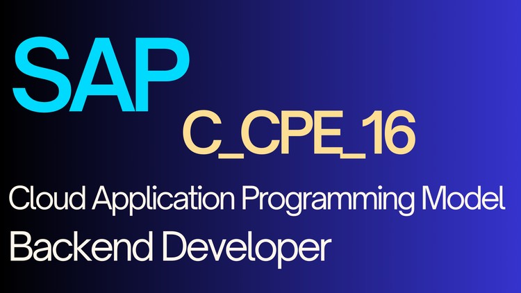 SAP C_CPE_16: Cloud Application Programming | Exam Dumps