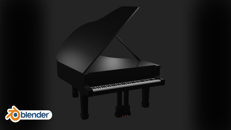 Making a Piano | Blender 3D Modeling