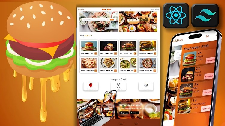 Build a Restaurant Online Store with React and TailwindCSS