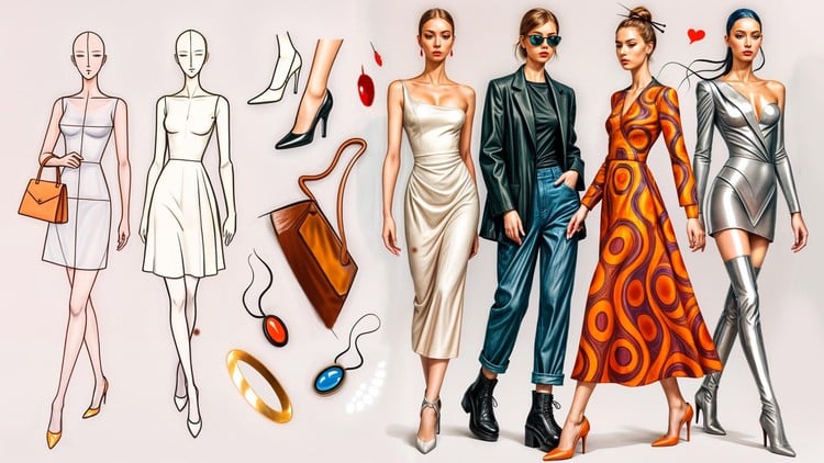 Digital Fashion Illustration Course: Sketch to Runway