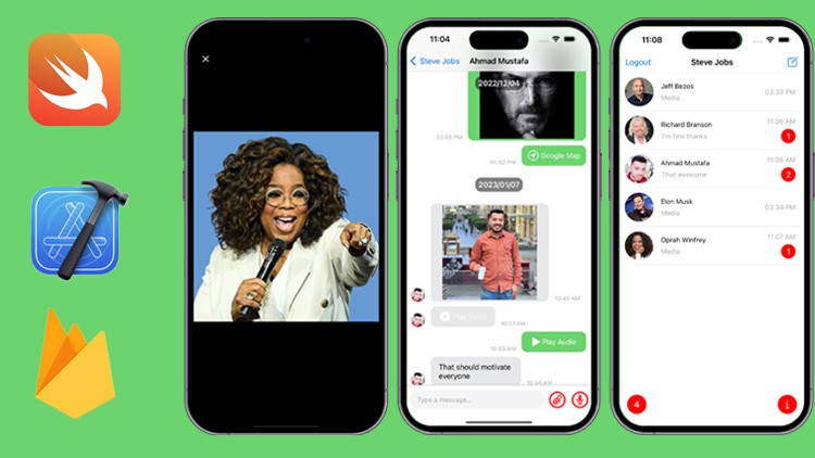Swift & iOS | WhatsApp Chat | MVVM | Firestore socket