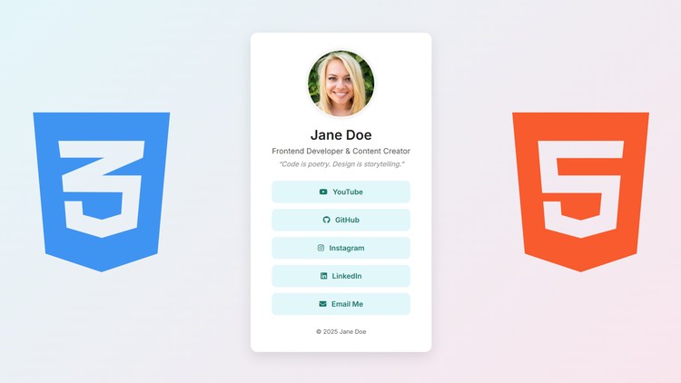 Create Your Own Link-in-Bio Website with HTML & CSS