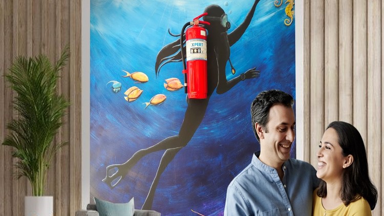 Read more about the article WALL MURAL – Ocean Scene Wall Mural Painting Course