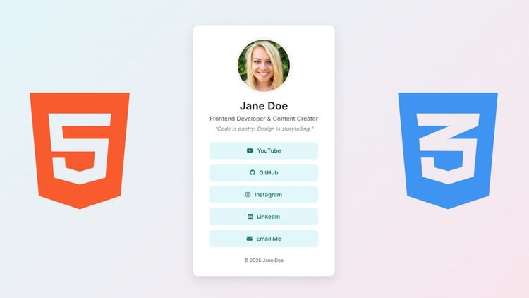 Read more about the article Create Your Own Link-in-Bio Website with HTML & CSS