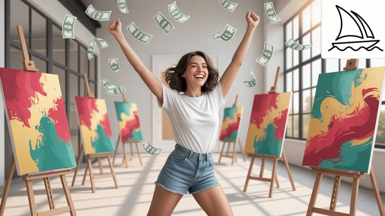 Midjourney V7 Mastery 2025: Create Stunning Art & Earn Money