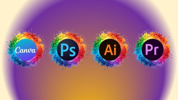 Graphics Design: Canva Photoshop, Illustrator & Premier Pro
