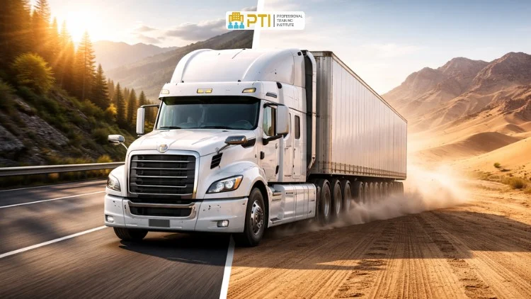 Heavy Vehicle Defensive Driving  Blacktop and Desert Roads