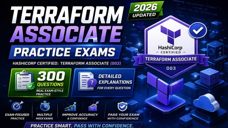 Terraform Associate Exam Prep: Practice Tests 2026