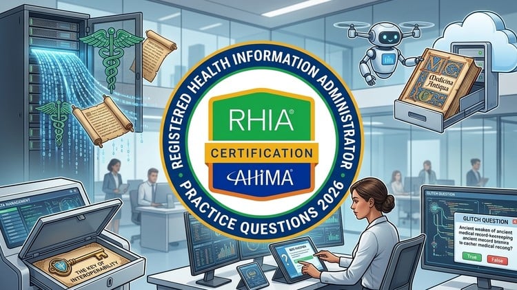 AHIMA RHIA Exam 2026:6 full length Practice Tests