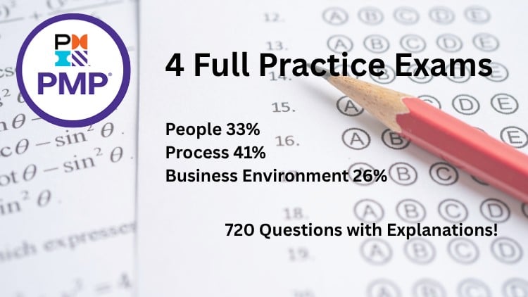 4 PMI PMP Practice Exams | July 2026 Exam Version Update