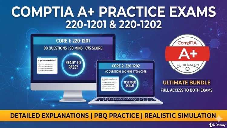Comptia A+ 220-1201 & 220-1202 Practice exam {Unofficial}