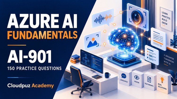 Read more about the article Azure AI Fundamentals AI-901: 150 Practice Questions