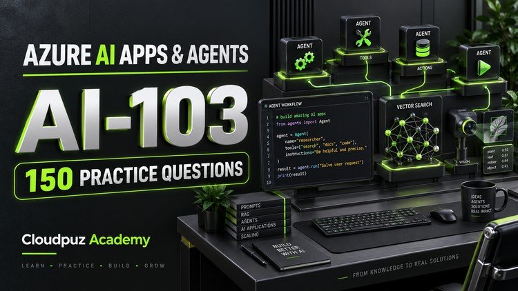Read more about the article Azure AI Apps & Agents AI-103: 150 Practice Questions