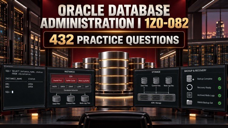Oracle Database Admin I 1Z0-082: 432 Questions