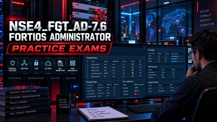 NSE4_FGT_AD-7.6 FortiOS 7.6 Administrator Practice Exams